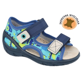 Pantofi pentru copii Befado pu 065X156 albastru marin albastru verde