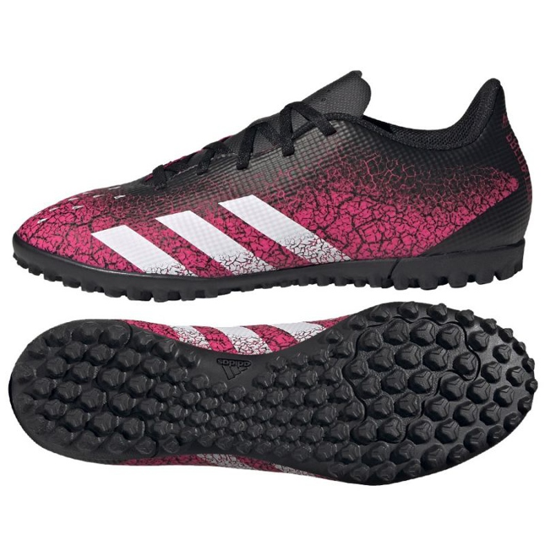 Ghete de fotbal Adidas Predator Freak .4 Tf M FW7525 multicolor trandafiri și violete