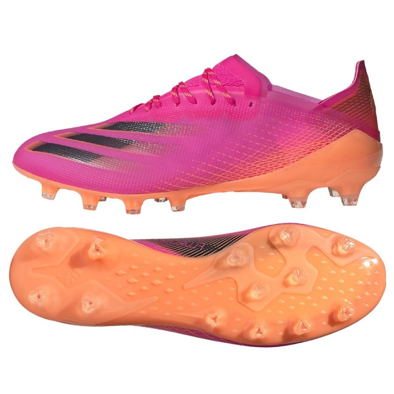 Ghete de fotbal Adidas X Ghosted.1 Ag M FW6976 roz roz