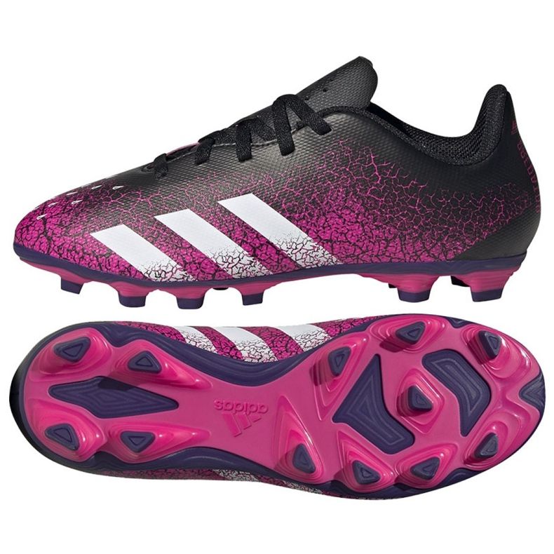 Ghete de fotbal Adidas Predator Freak.4 FxG Jr FW7536 multicolor roz Ghete de fotbal Adidas Predator Freak.4 FxG Jr FW7536 multicolor roz
