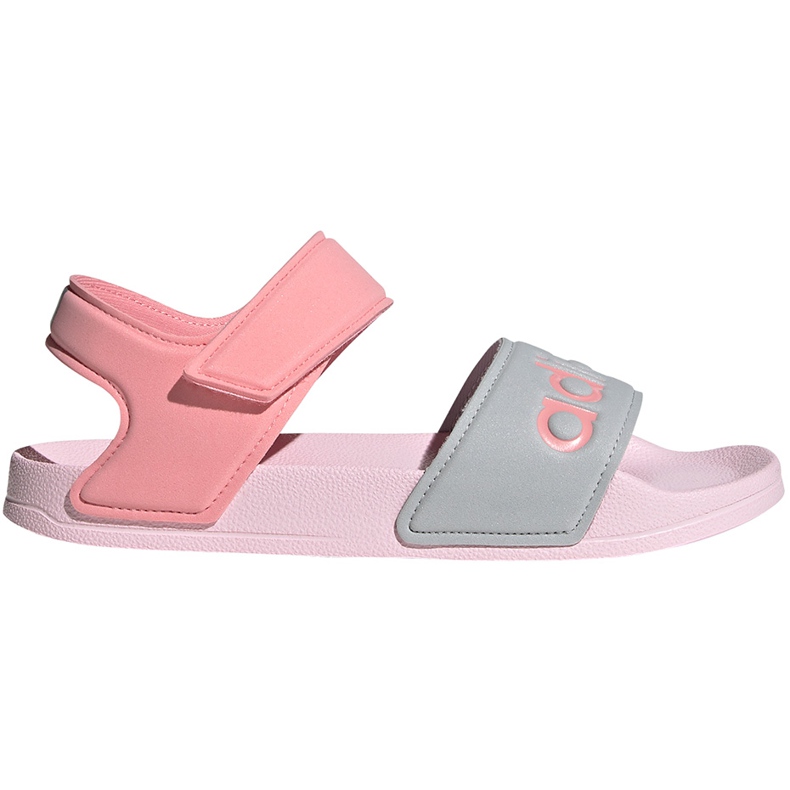 Sandale pentru copii adidas Adilette Sandal K gri-roz FY8849 Sandale pentru copii adidas Adilette Sandal K gri-roz FY8849