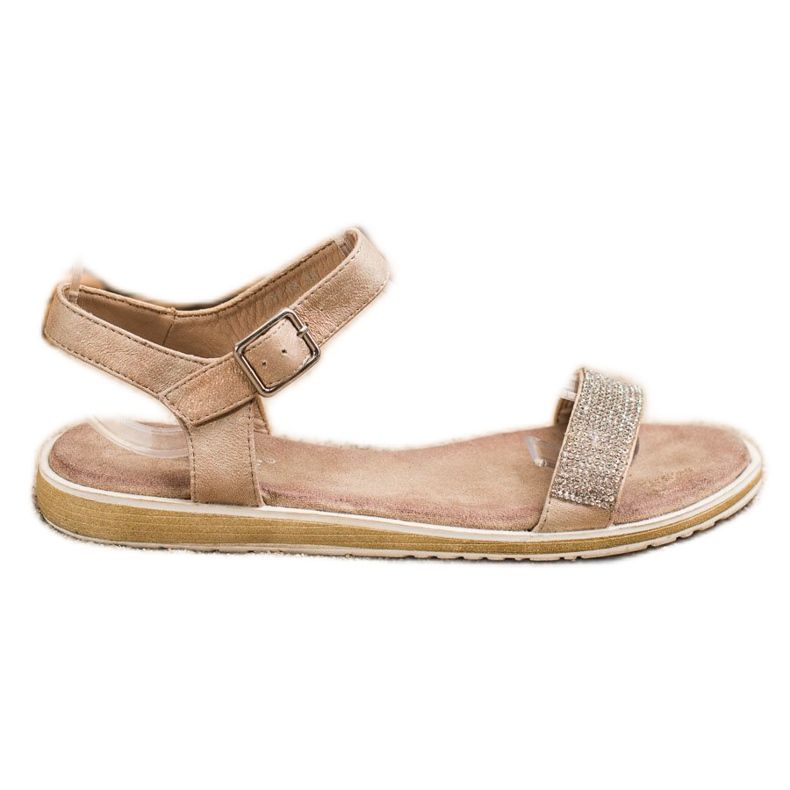 S. BARSKI Sandale Cu Zirconiu Cubic S.BARSKI maro