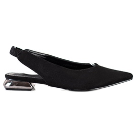 Goodin Pompele negre cu alunecare negru Goodin Pompele negre cu alunecare negru