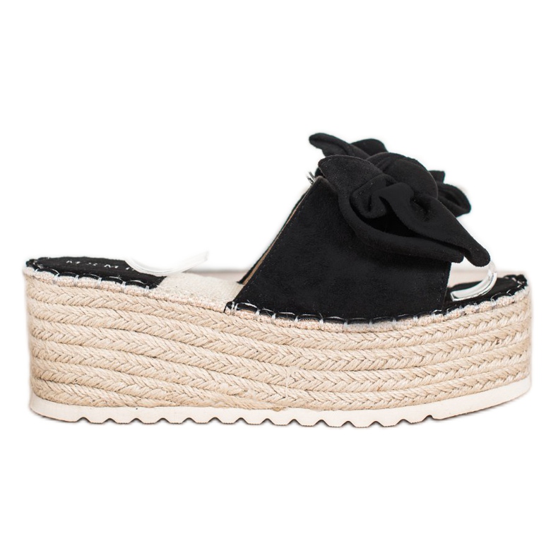 SHELOVET Papuci Pe Platforma Cu Arc negru