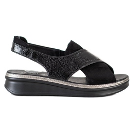 Sandale Slip-On Sergio Leone negru Sandale Slip-On Sergio Leone negru
