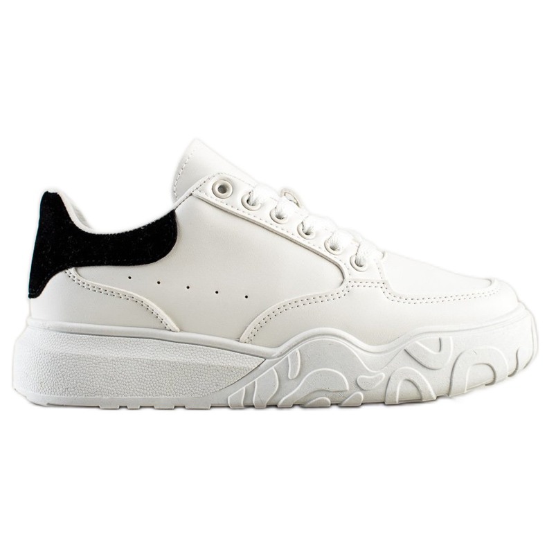 Small Swan Adidași din piele ecologică albă