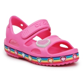Sandale Crocs Fun Lab Rainbow 206795-669 roz Sandale Crocs Fun Lab Rainbow 206795-669 roz