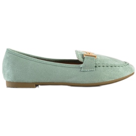 Anesia Paris Mocasini eleganți verde Anesia Paris Mocasini eleganți verde