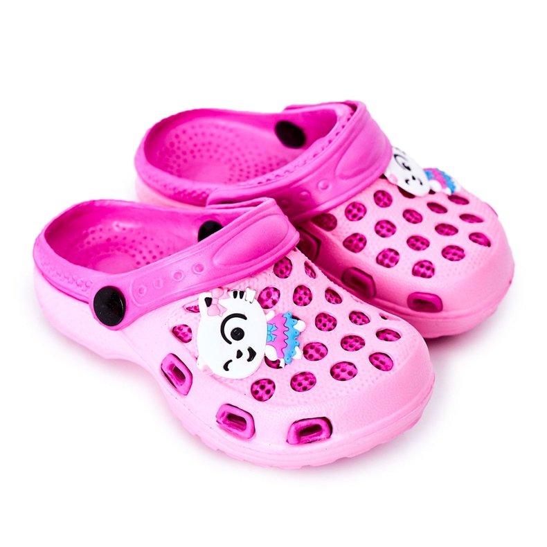 Papuci de spumă pentru copii Crocs Pink Jupiter roz Papuci de spumă pentru copii Crocs Pink Jupiter roz
