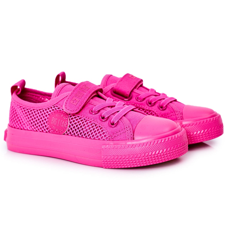 Adidași pentru copii cu plasă Big Star HH374019 Fuchsia roz Adidași pentru copii cu plasă Big Star HH374019 Fuchsia roz