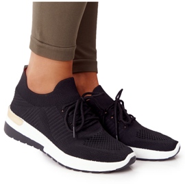 PG1 Încălțăminte sport Adidași pe pană neagră Adeyla alb negru PG1 Încălțăminte sport Adidași pe pană neagră Adeyla alb negru