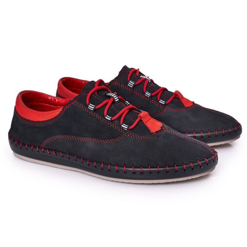 Bednarek Polish Shoes Încălțăminte din piele pentru bărbați Bednarek Blue Navy albastru