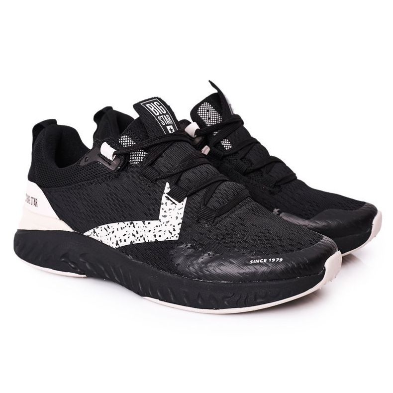 Încălțăminte sport pentru bărbați Memory Foam Big Star HH174236 Negru Încălțăminte sport pentru bărbați Memory Foam Big Star HH174236 Negru