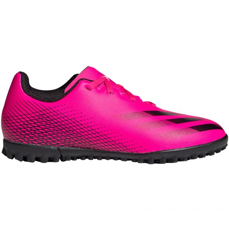 Ghete de fotbal Adidas X Ghosted.4 Tf Jr FW6919 multicolor trandafiri și violete