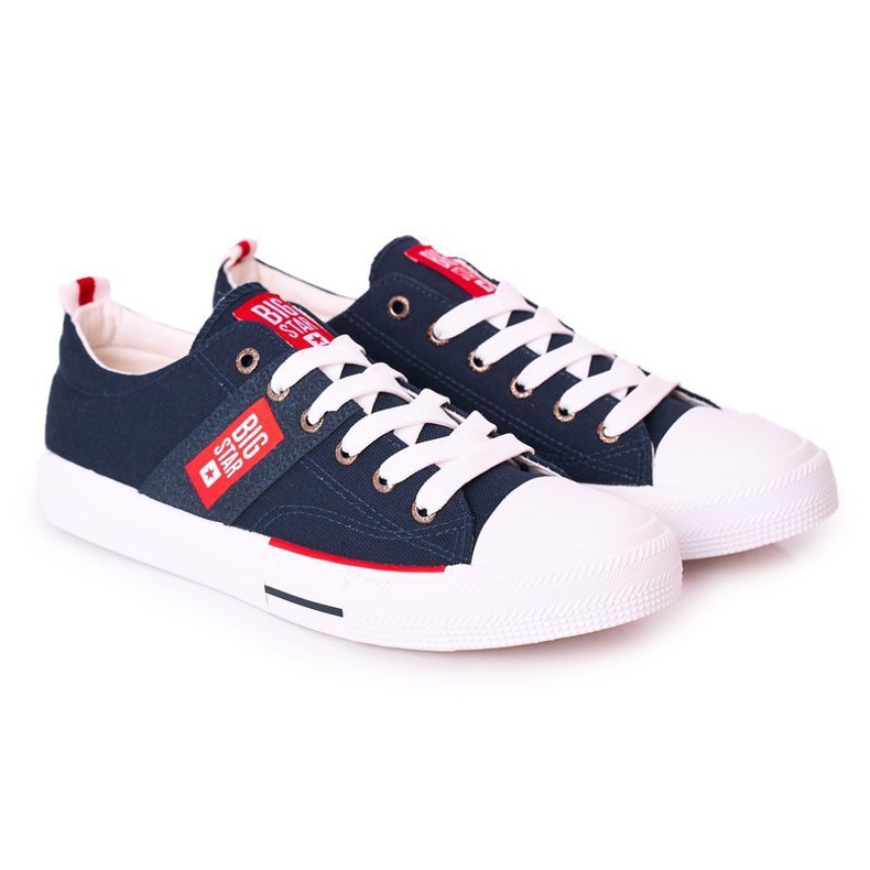 Adidași pentru bărbați Big Star HH174041 Blue Navy albastru marin