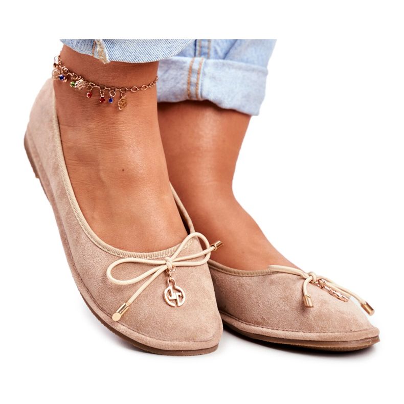 Balerini de damă Lu Boo Suede Beige bej Balerini de damă Lu Boo Suede Beige bej