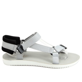 Sandale sport cu velcro gri N-67 gri Sandale sport cu velcro gri N-67 gri