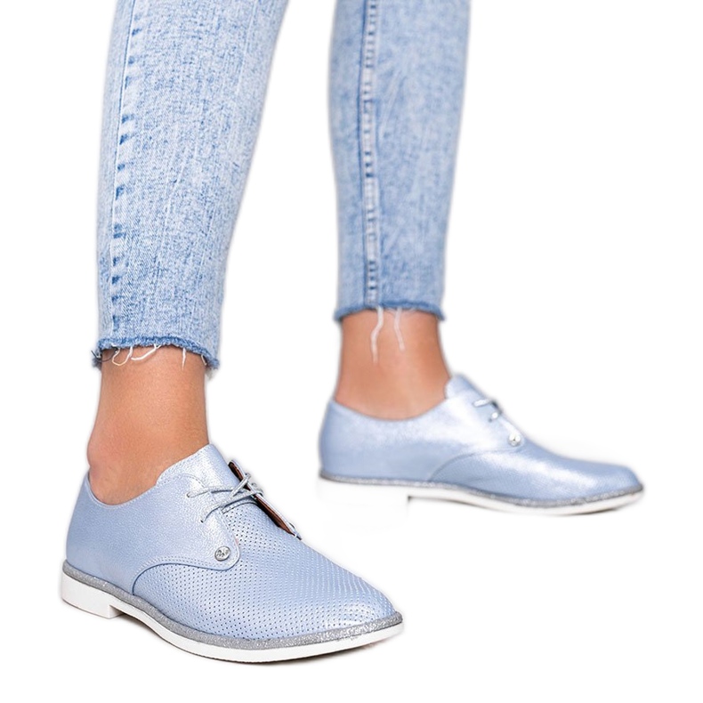 Încălțăminte albastră strălucitoare Grand Street albastru