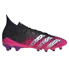 Ghete de fotbal Adidas Predator Freak.1 Ag M FW7242 grafit, negru, violet negru
