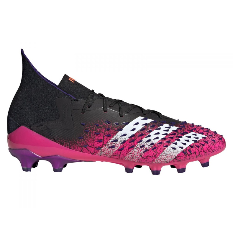Ghete de fotbal Adidas Predator Freak.1 Ag M FW7242 grafit, negru, violet negru Ghete de fotbal Adidas Predator Freak.1 Ag M FW7242 grafit, negru, violet negru