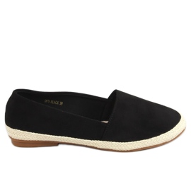 Adidași negri cu espadrile negre 7870 negru