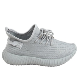 Șosete gri pantofi sport 7817 Gri