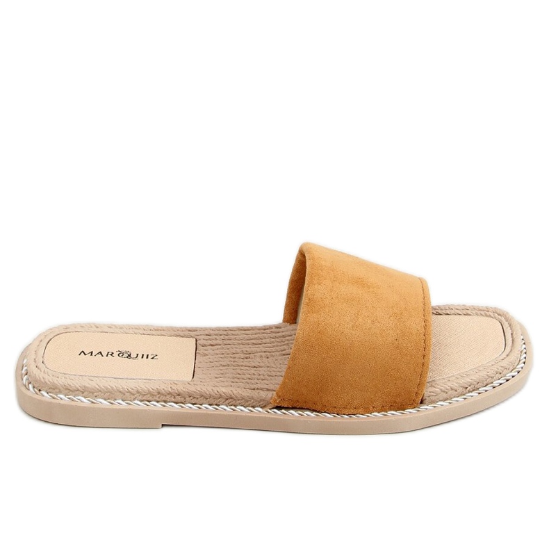 Papuci de damă Camel 1096 Camele din piele de căprioară maro Papuci de damă Camel 1096 Camele din piele de căprioară maro