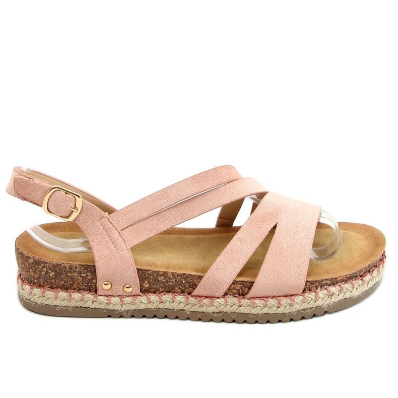 Sandale espadrile boho roz FD002 Roz Sandale espadrile boho roz FD002 Roz