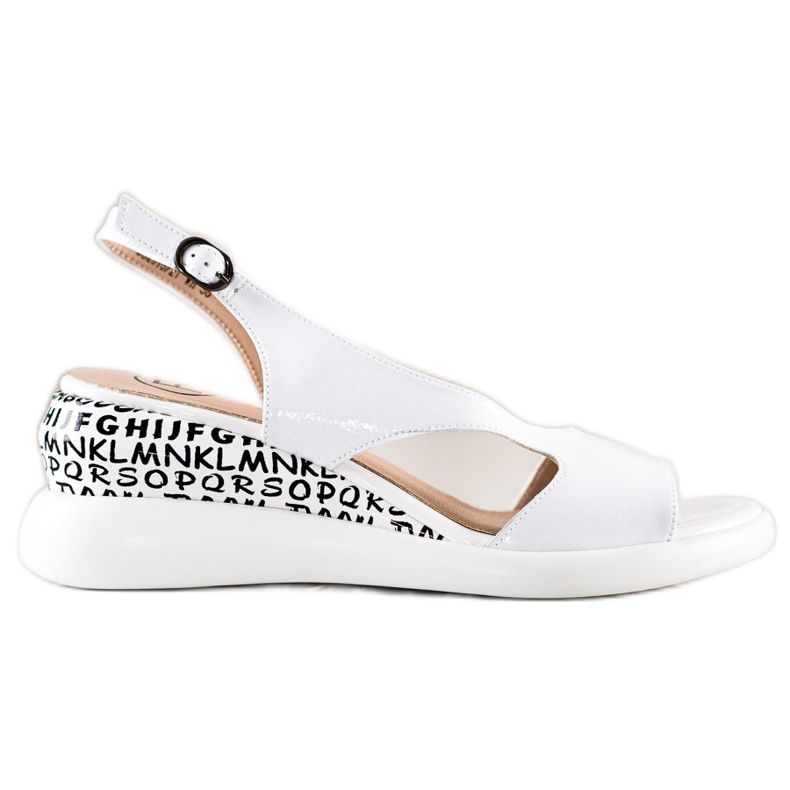 Filippo Sandale cu pene confortabile alb