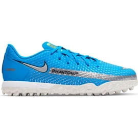 Pantof de fotbal Nike Phantom Gt Academy Tf Jr CK8484 400 albastru albastru