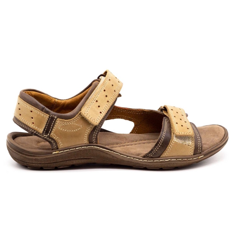 Olivier Sandale din piele pentru bărbați maro 295K