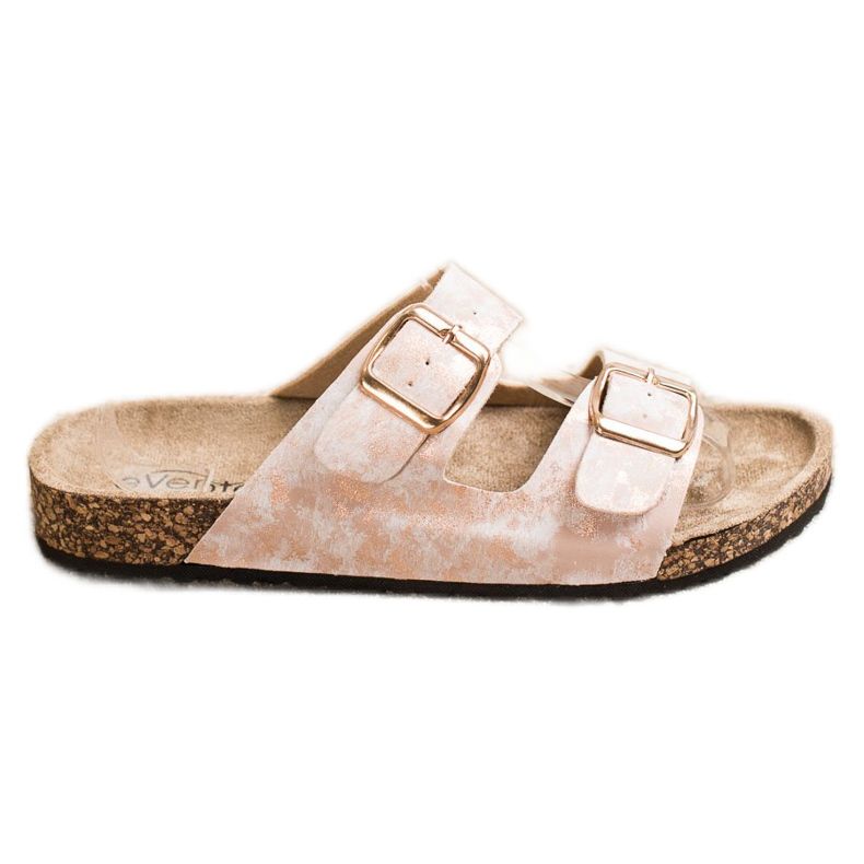 Evento Papuci casual cu cataramă bej Evento Papuci casual cu cataramă bej