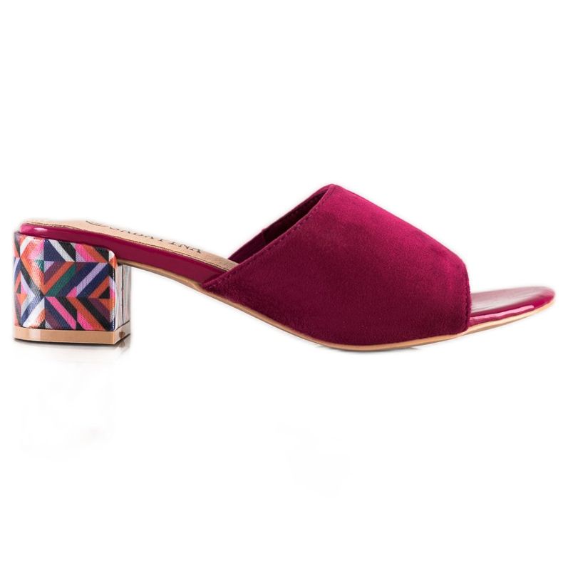 Sabatina Papuci cu toc modelat roz