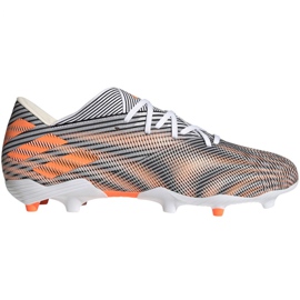 Ghete de fotbal Adidas Nemeziz.2 Fg M FW7341 alb gri Ghete de fotbal Adidas Nemeziz.2 Fg M FW7341 alb gri