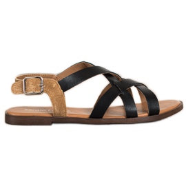 Sandale casual Sergio Leone negru Sandale casual Sergio Leone negru