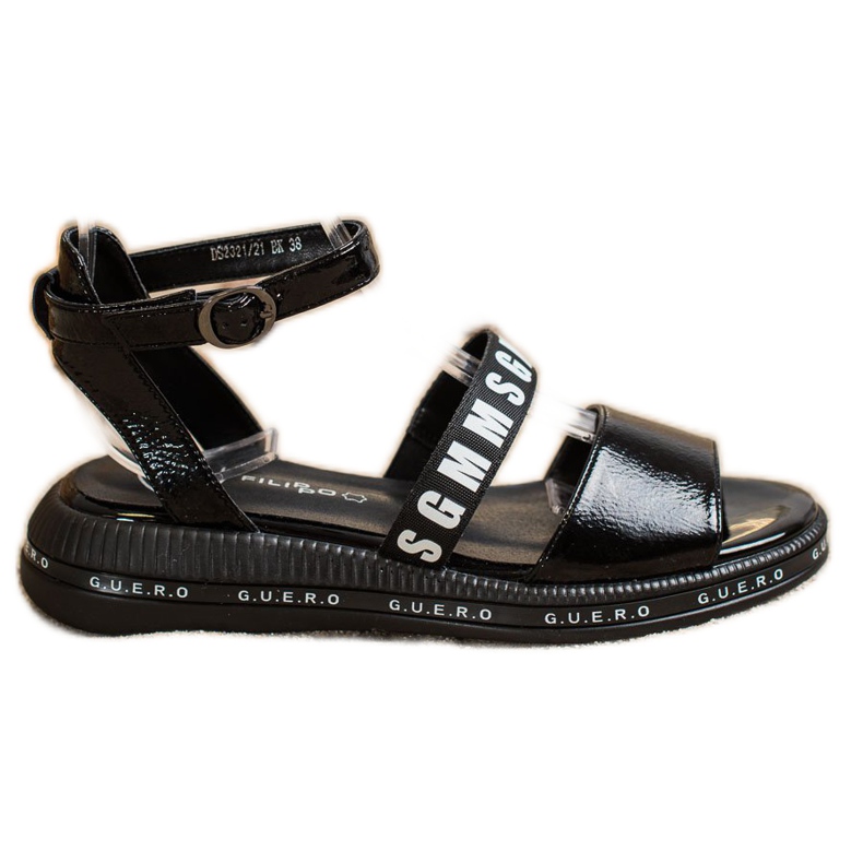 Filippo Sandale de modă negre negru Filippo Sandale de modă negre negru