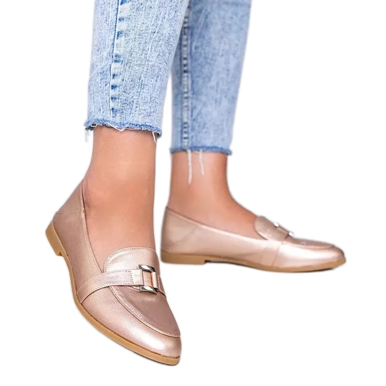 Mocasini din aur cu cataramă Island Paradise de aur