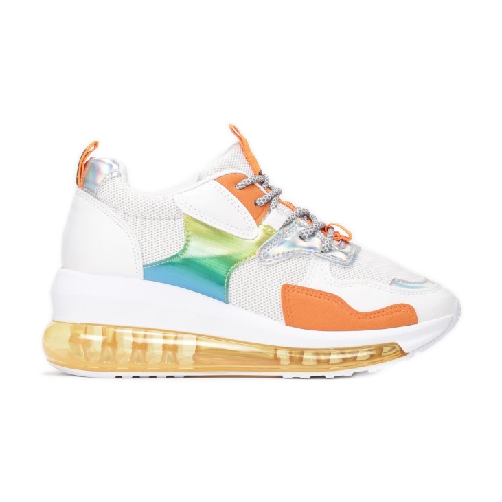 Vices Vici FY-72-338-alb / portocaliu multicolor