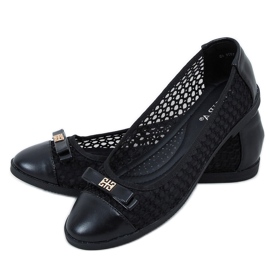 Ballerine ajurate negre 1378 Negre negru