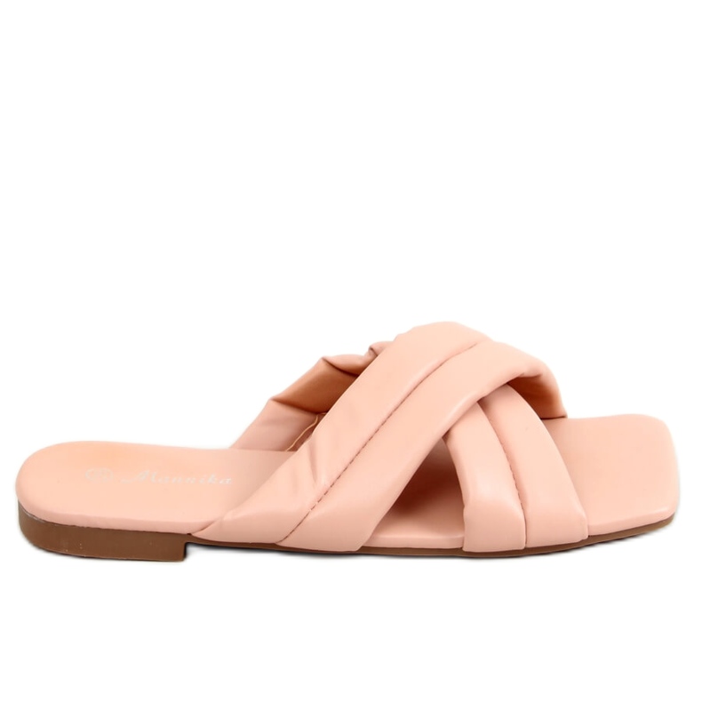 Papuci roz cu talpă pătrată S060191 Roz