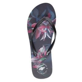 4F W H4L21-KLD004 Flip Flops 90S negru verde