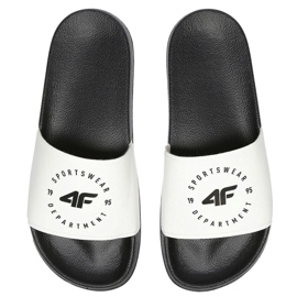 Papuci 4F W H4L21-KLD002 10S alb negru