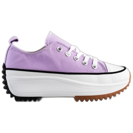 SHELOVET Adidași pe o platformă înaltă violet SHELOVET Adidași pe o platformă înaltă violet