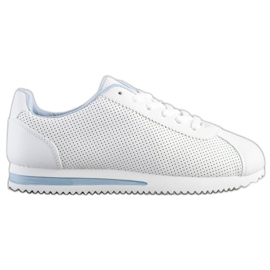 SHELOVET Adidași cu deschidere elegantă alb SHELOVET Adidași cu deschidere elegantă alb