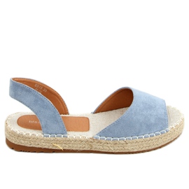 Espadrile deschise albastre albastru 6915 Albastru