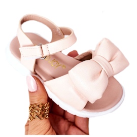 FR1 Sandale pentru copii cu arc Bow Abbie roz