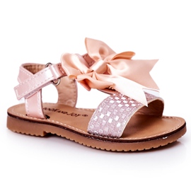 FR1 Sandale pentru copii cu arc Bow Beebee roz FR1 Sandale pentru copii cu arc Bow Beebee roz
