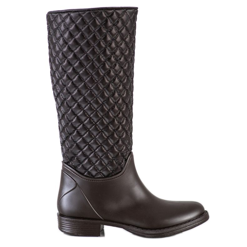 SHELOVET Galoșuri înalte, matlasate maro