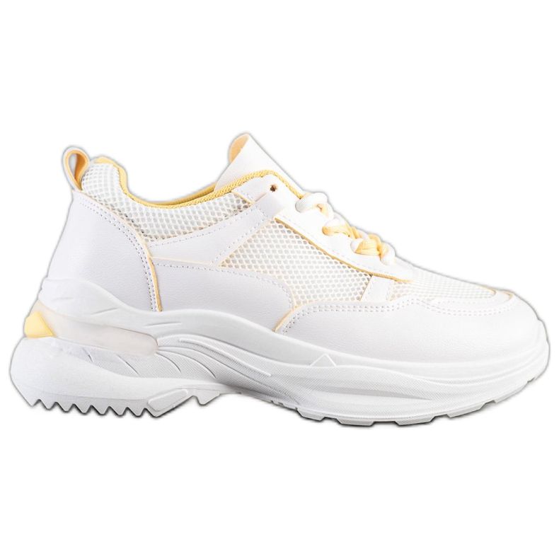 SHELOVET Adidași albi cu stil SHELOVET Adidași albi cu stil