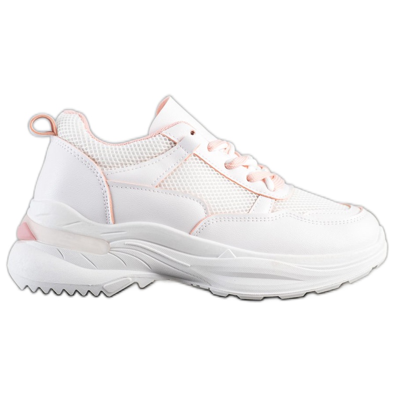 SHELOVET Adidași albi cu stil SHELOVET Adidași albi cu stil